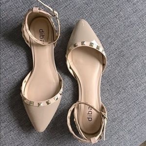 Diba flats, size 7, nude